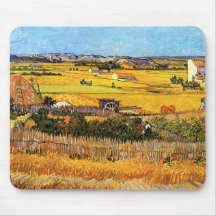 Van Gogh Harvest at La Crau Mousepad