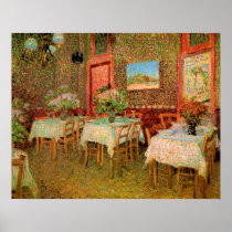 Van Gogh; Interior of a Restaurant Posters