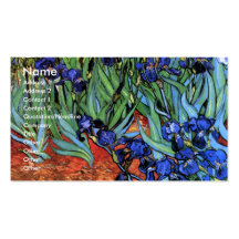 Van Gogh Irises Fine Art Business Card Template