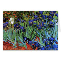 Van Gogh Irises Fine Art Card