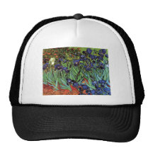 Van Gogh Irises, Vintage Post Impressionism Art Trucker Hat