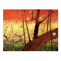Van Gogh Japanese Flowering Plum Tree, Vintage Art Post Cards