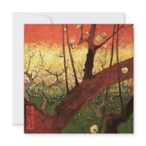 Van Gogh Japonaiserie Flowering Plum Tree Invite