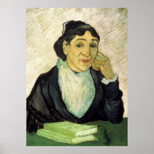 Van Gogh, L'Arlesienne (Madame Ginoux) Portrait Poster