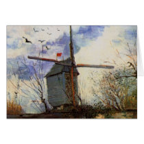 Van Gogh; Le Moulin de la Galette (Windmill) Card