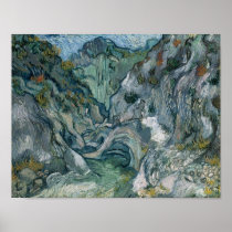 Van Gogh Les Peiroulets Ravine Poster