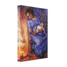 Van Gogh, Man is at Sea, Vintage Impressionism Art Stretched Canvas Prints