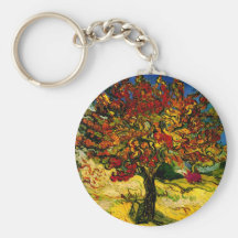 Van Gogh Mulberry Tree Fine Art Key Chain
