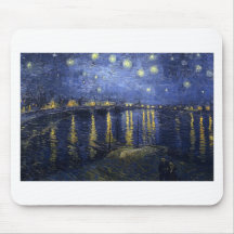 Van Gogh Paintings: Starry Night Van Gogh Rhone Mouse Pads