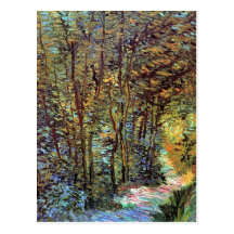 Van Gogh Path In The Woods Postcard