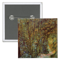 Van Gogh Path in the Woods, Vintage Impressionism Pin