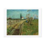 Van Gogh Path Through Field with Willows postcards