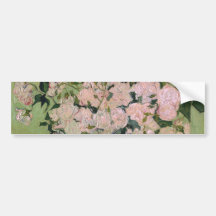 Van Gogh Pink Roses Vintage Post Impressionism Bumper Stickers