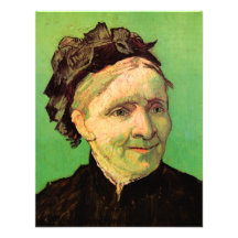 Van Gogh; Portrait of Artist's Mother, Vintage Art Custom Invite