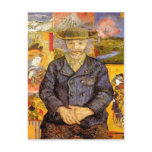 Van Gogh - Portrait of P?re Tanguy (Father Tanguy) postcards