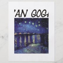 Van Gogh Products & Designs! Custom Flyer