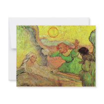 Van Gogh; Raising of Lazarus (after Rembrandt) Personalized Invitation