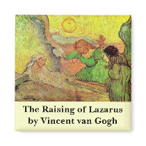 Van Gogh; Raising of Lazarus (after Rembrandt) Refrigerator Magnets