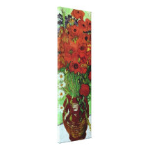 Van Gogh Red Poppies & Daisies Fine Art Stretched Canvas Prints