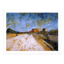 Van Gogh Road Beside Paris Ramparts (F1400) Postcards