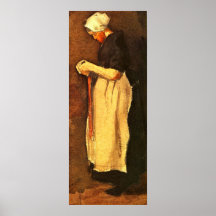 Van Gogh; Scheveningen Woman, Vintage Portrait Posters