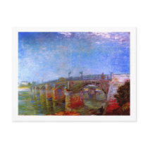 Van Gogh Seine Bridge at Asnières Postcards