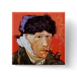 Van Gogh Self-Portrait With Bandaged Ear Button