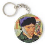 Van Gogh Self-Portrait With Bandaged Ear Keychain
