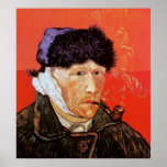 Van Gogh Self-Portrait With Bandaged Ear Poster posters