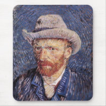 Van Gogh Self-Portrait with Felt Hat Mousepad