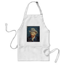 Van Gogh Self-Portrait with Grey Felt Hat Aprons