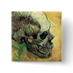 Van Gogh Skull buttons