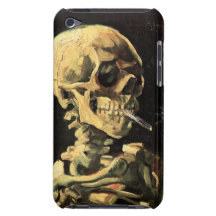 Van Gogh Skull with Burning Cigarette iPod Case Barely There iPod Case