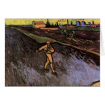 Van Gogh Sower Outskirts of Arles, Vintage Peasant Greeting Cards