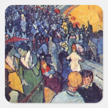 Van Gogh - Spectators In The Arena At Arles Sticker