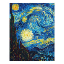 Van Gogh Starry Night Inivtations Personalized Invitation