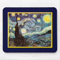 Van Gogh Starry Night Mouse Mat