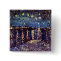 Van Gogh; Starry Night Over the Rhone Pin