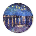 Van Gogh Starry Night Over The Rhone Magnet