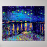 Van Gogh Starry Night over the Rhone posters
