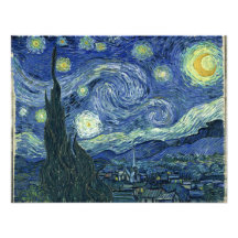 Van  Gogh Starry Night Personalized Announcements