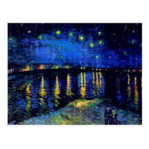Van Gogh Starry Night Rhone Fine Art Postcards