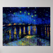 Van Gogh Starry Night Rhone Fine Art Print