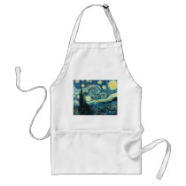 Van gogh starry night vector aprons