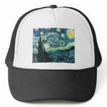 Van gogh starry night vector hats