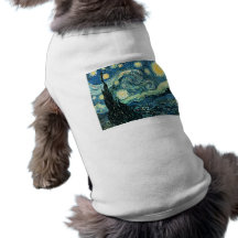 Van gogh starry night vector pet clothes