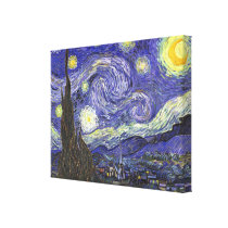 Van Gogh Starry Night, Vintage Post Impressionism