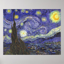 Van Gogh Starry Night, Vintage Post Impressionism