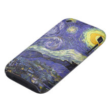 Van Gogh Starry Night, Vintage Post Impressionism iPhone 3 Tough Case