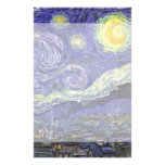 Van Gogh Starry Night, Vintage Post Impressionism Custom Stationery